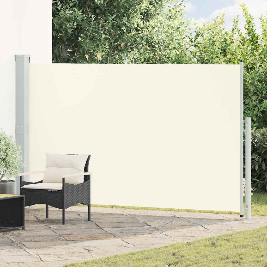 Vidaxl Garden Screen ausziehbar 180x300 cm creme -geläutet
