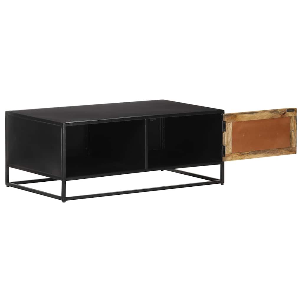 Vidaxl salontafel 90x50x35 cm ruw mangohout
