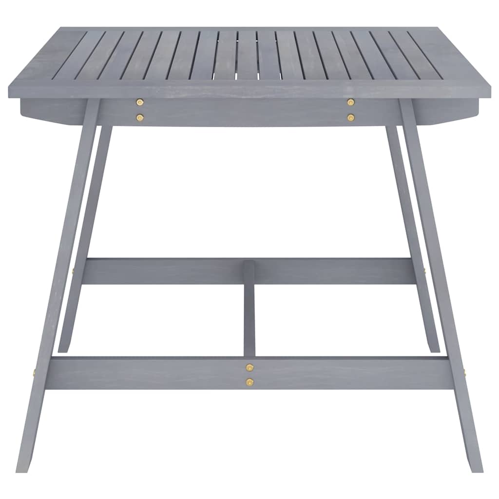 Vidaxl tuintafel 88x88x74 cm massief acaciahout grijs