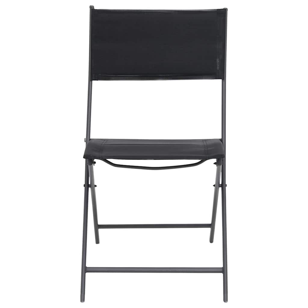 Vidaxl tuinstoelen inklapbaar 4 st staal en textileen