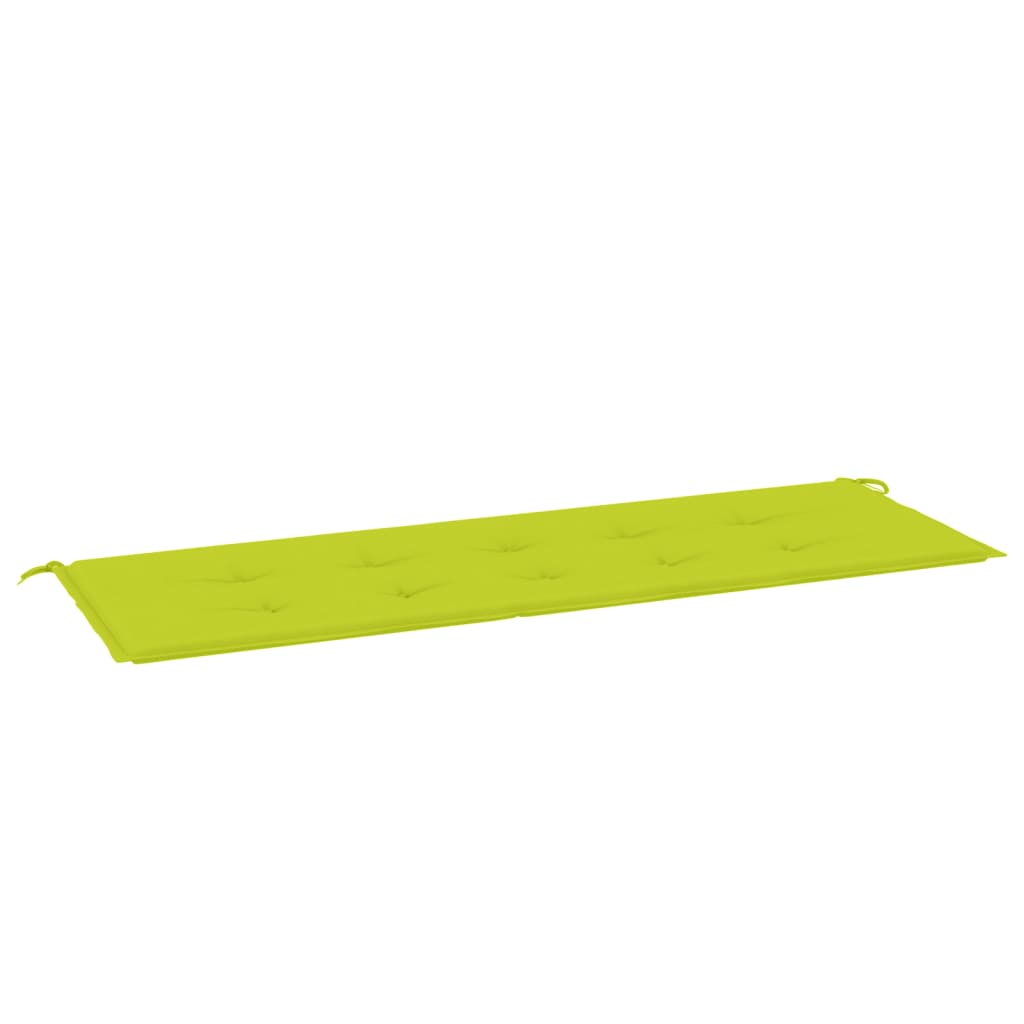 Vidaxl Gartenbank Kissen 150x50x3 cm Oxford Stoff hellgrün