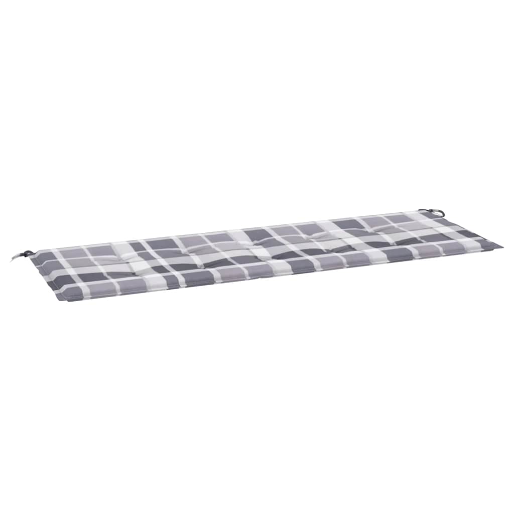 Vidaxl Gartenbank Kissen 150x50x4 cm Oxford Stoff Diamond Muster grau