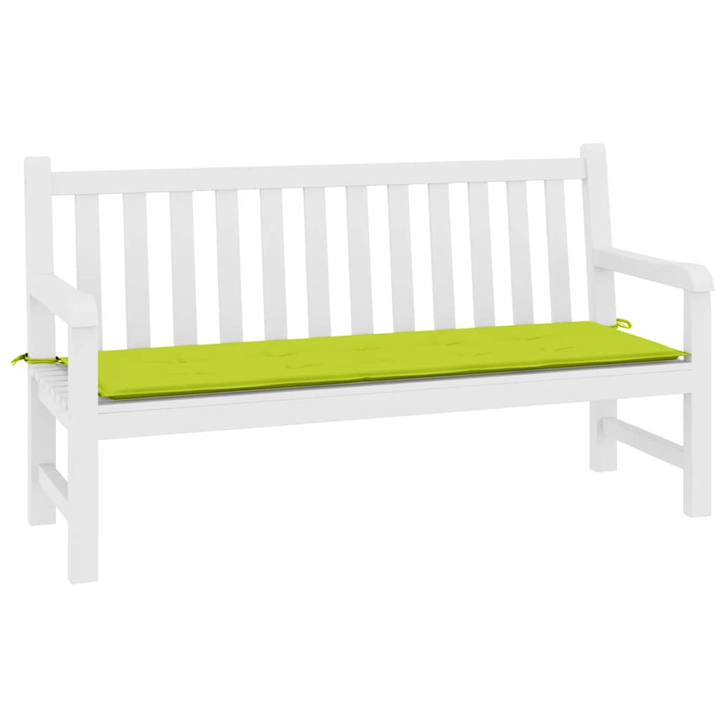 Vidaxl Garden Bench Kissen 200x50x4 cm Oxford Stoff klar grün