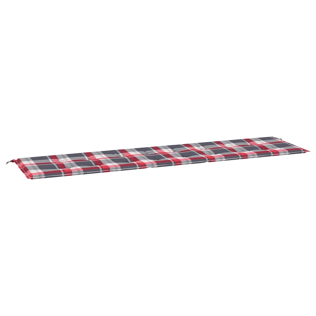 Vidaxl Gartenbank Kissen 200x50x4 cm Oxford Stoff Diamond Muster rot