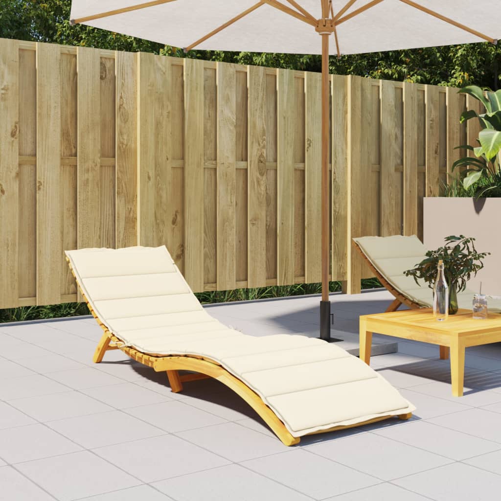 Vidaxl Lounger Kissen 200x50x3cm Oxford Fabric Cream -Colored