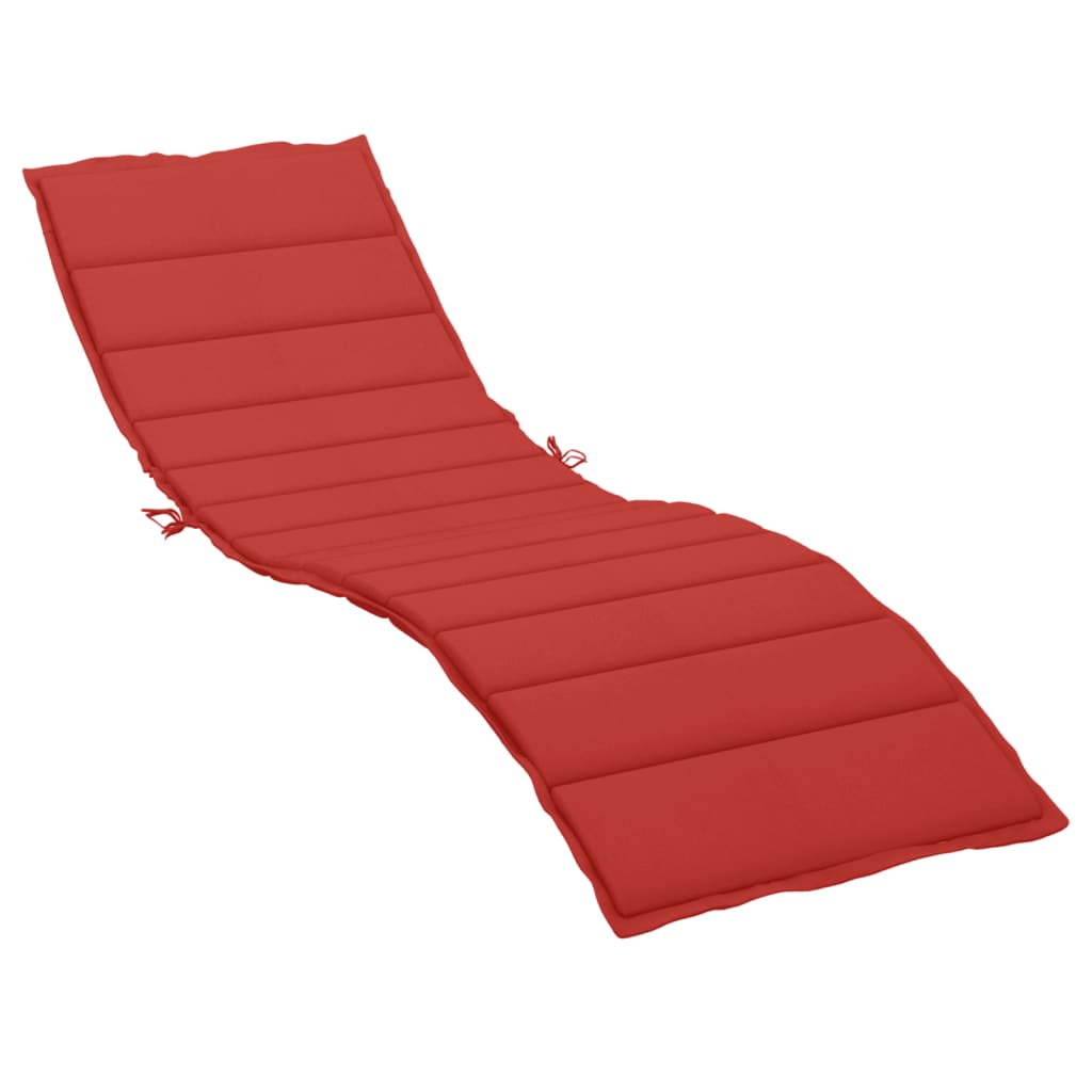 Vidaxl Lounger Kissen 200x60x3 cm Oxford Stoff rot