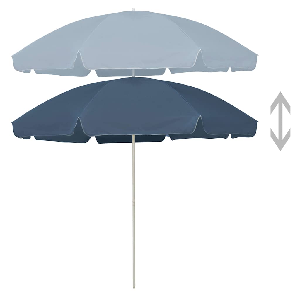 Vidaxl strandparasol 300 cm blauw