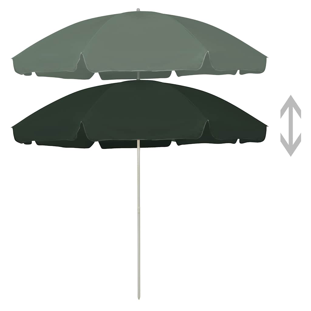 Vidaxl strandparasol 300 cm groen