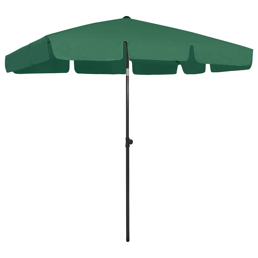 Vidaxl strandparasol 200x125 cm groen