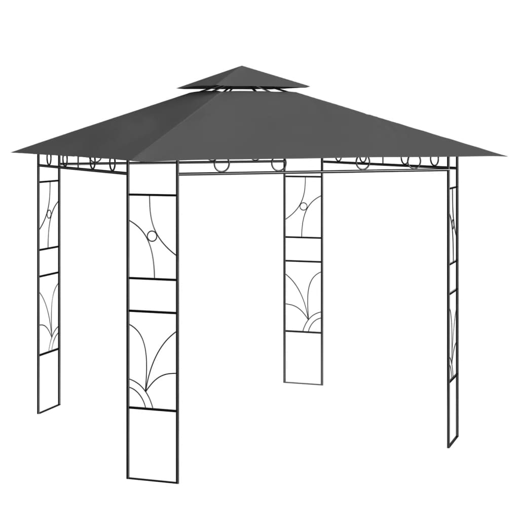 Vidaxl Arbor 160 g m² 3x3x2,7 m Anthrazit -gelöscht