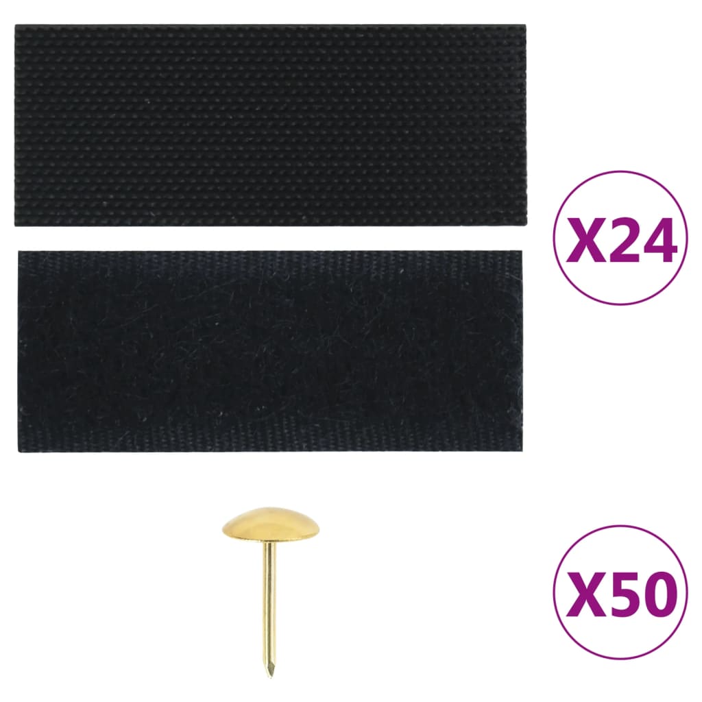 Vidaxl Insektentürvorhänge 2 PCs Magnetisch 220x110 cm schwarz
