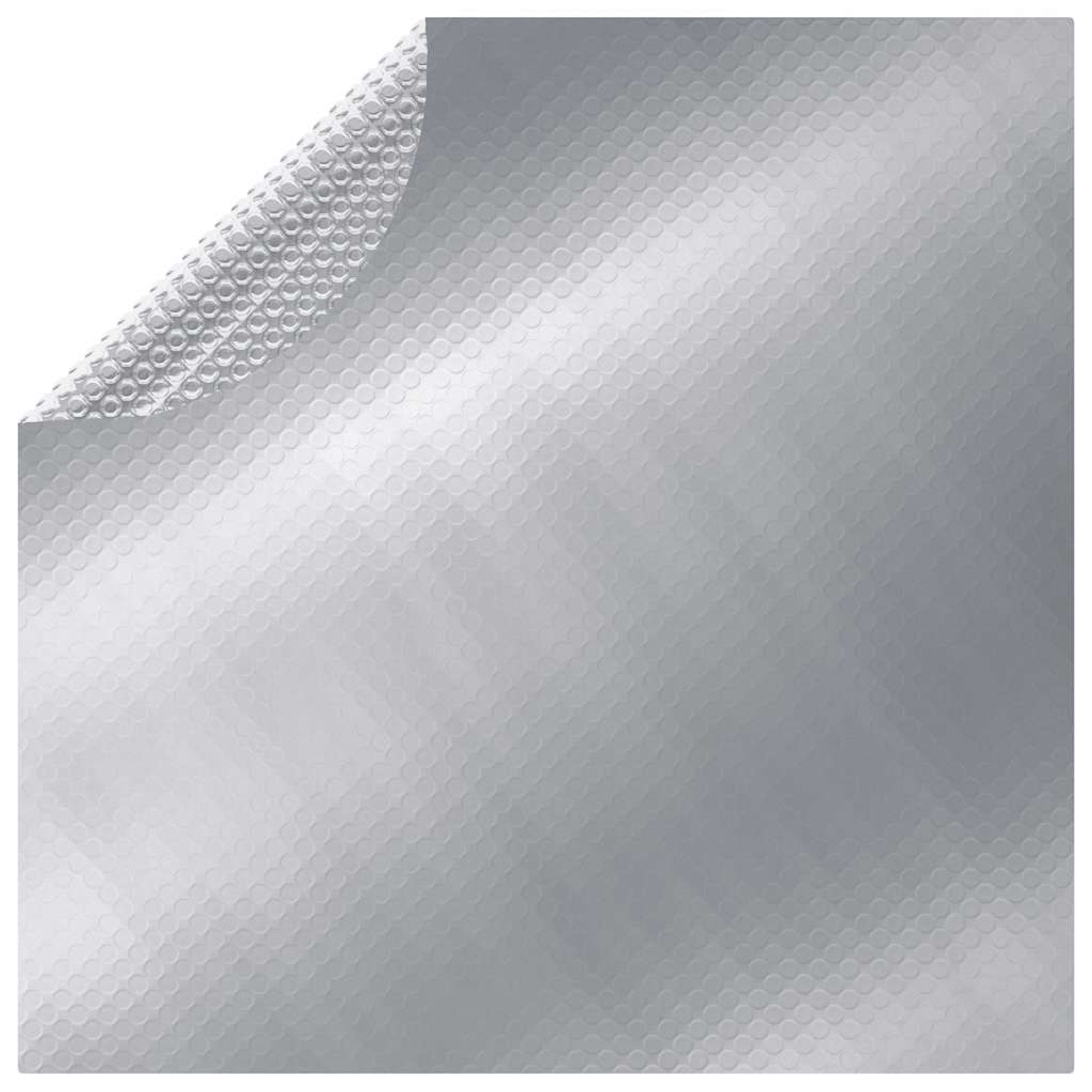 Vidaxl -Poolabdeckung 300 cm PE silberfarben