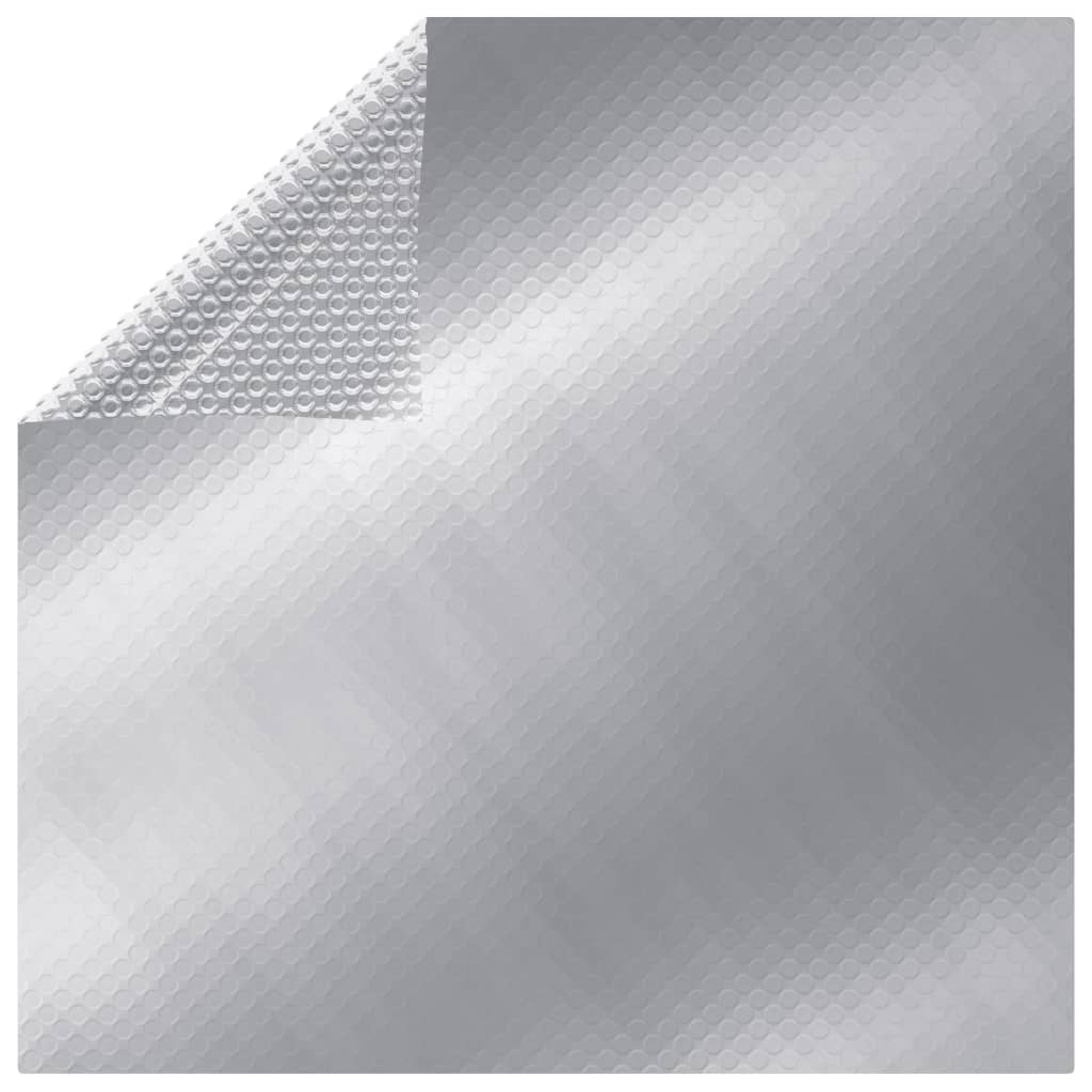 VIDAXL -Poolabdeckung 260x160 cm pe silberfarben
