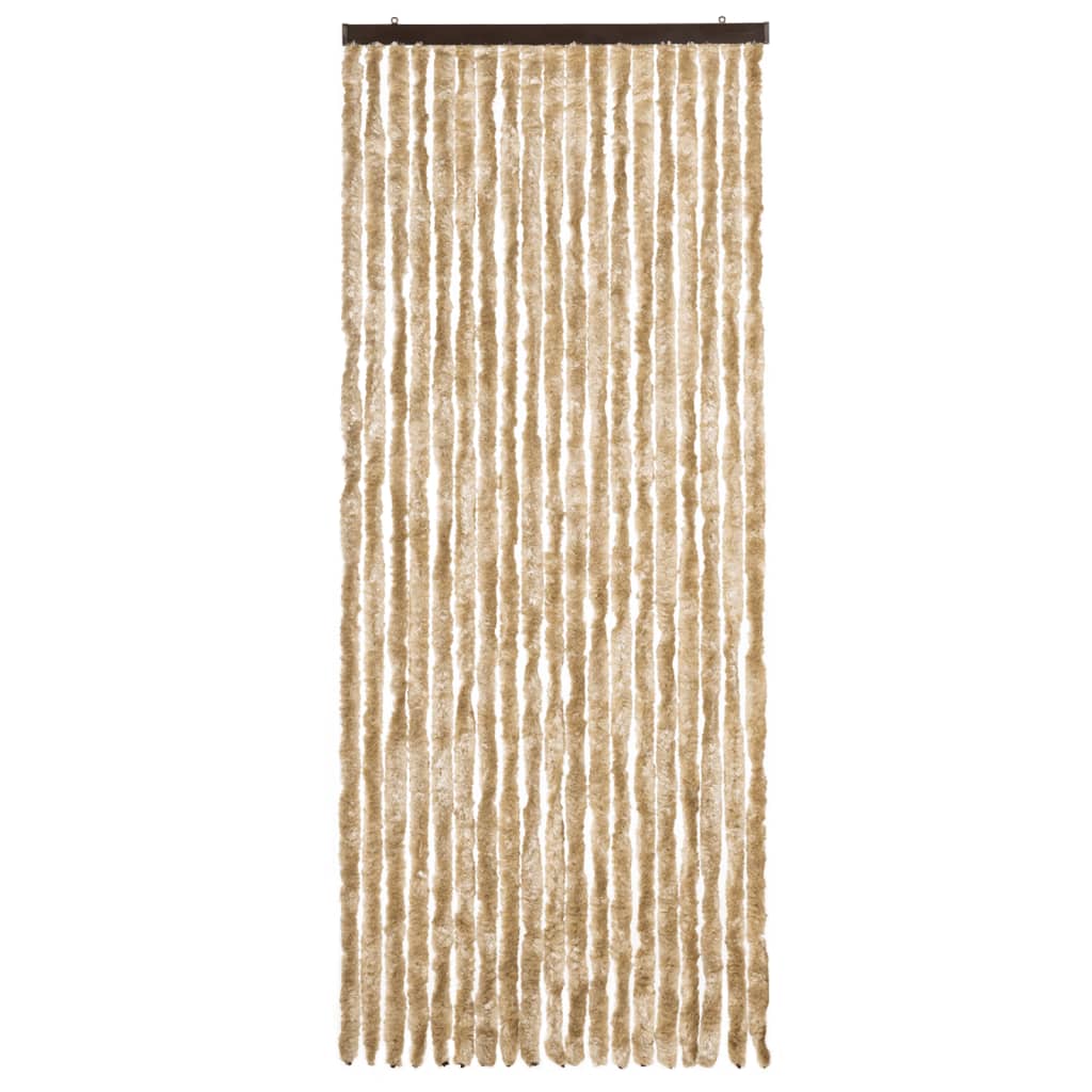 Vidaxl Fly Vorhang 56x200 cm Chenille Beige