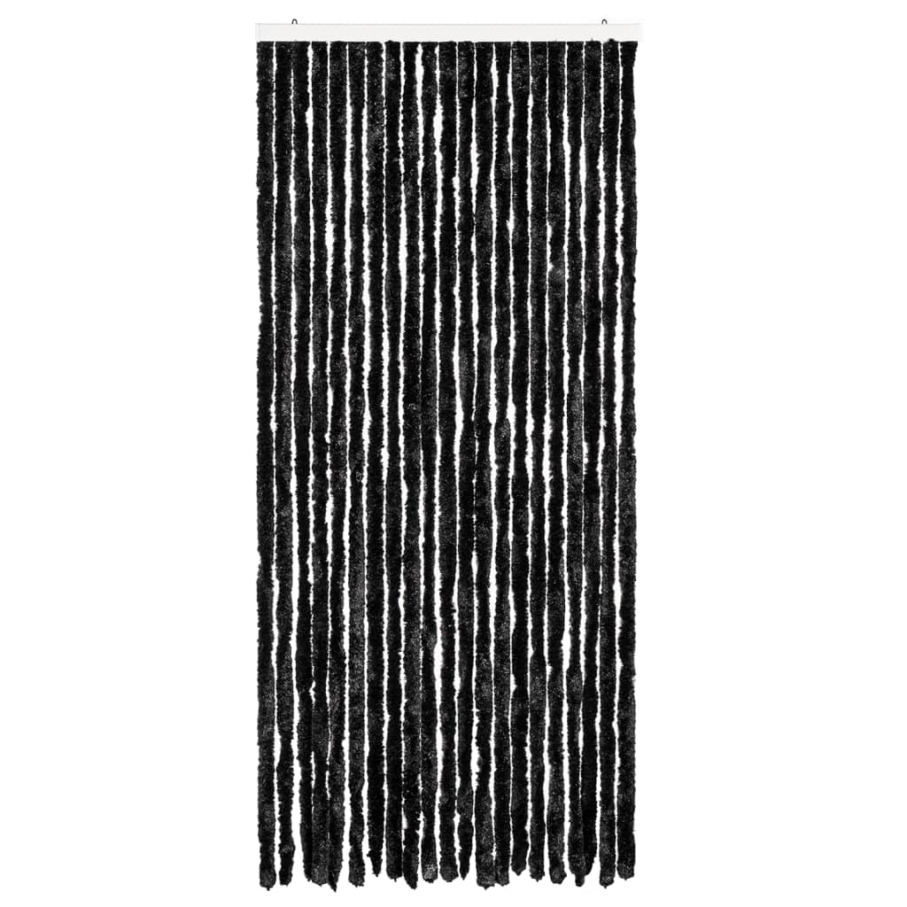 Vidaxl Fly Vorhang 90x200 cm Chenille Anthrazit