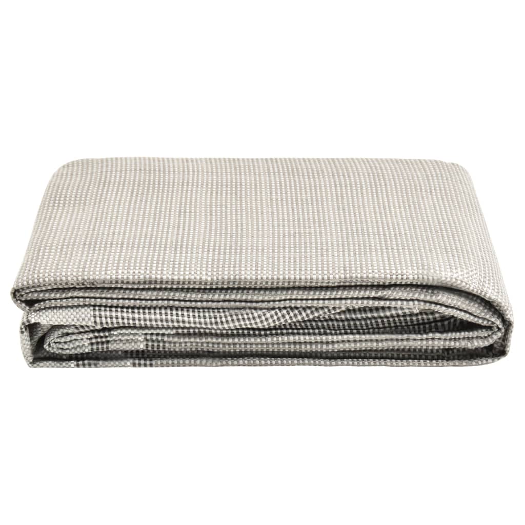 Vidaxl Zelt Teppich 400x250 cm dunkelgrau