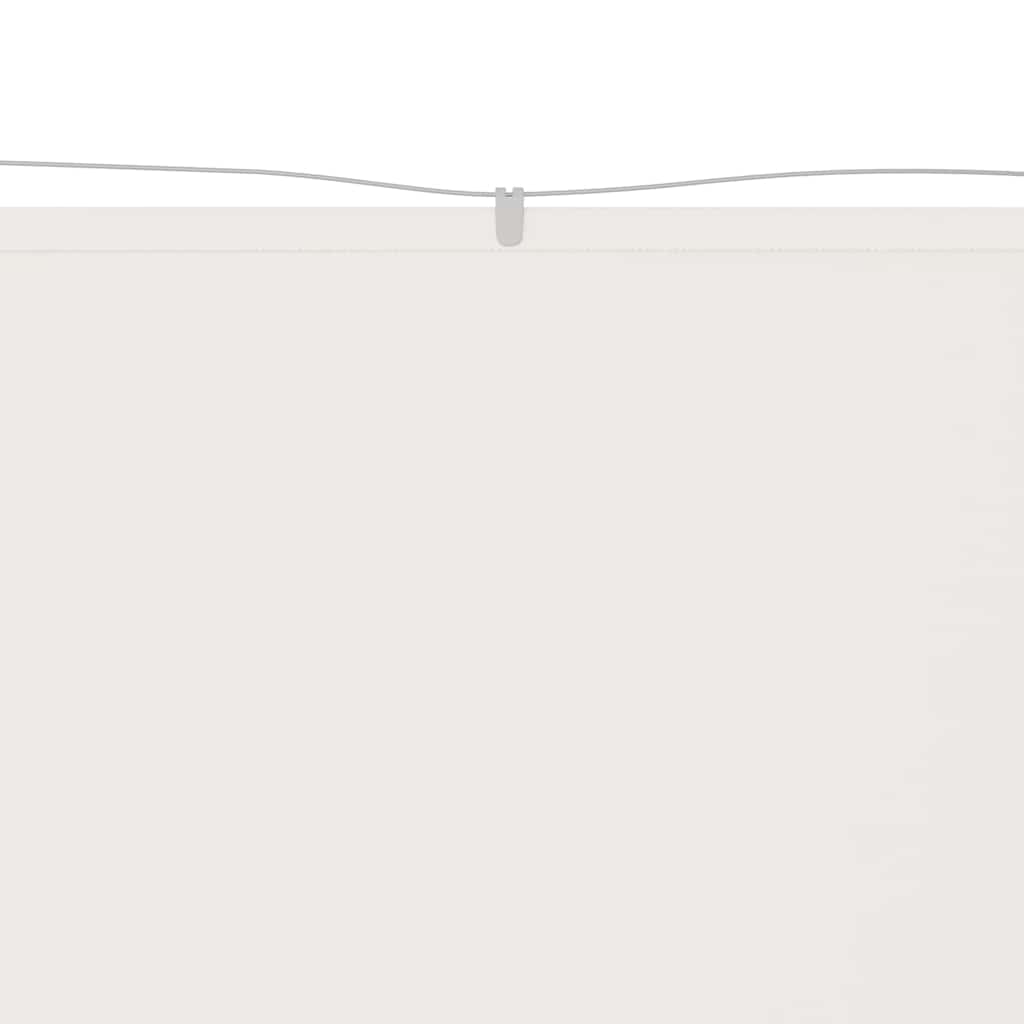 Vidaxl Luifel vertikal 100x800 cm Oxford Stoff weiß