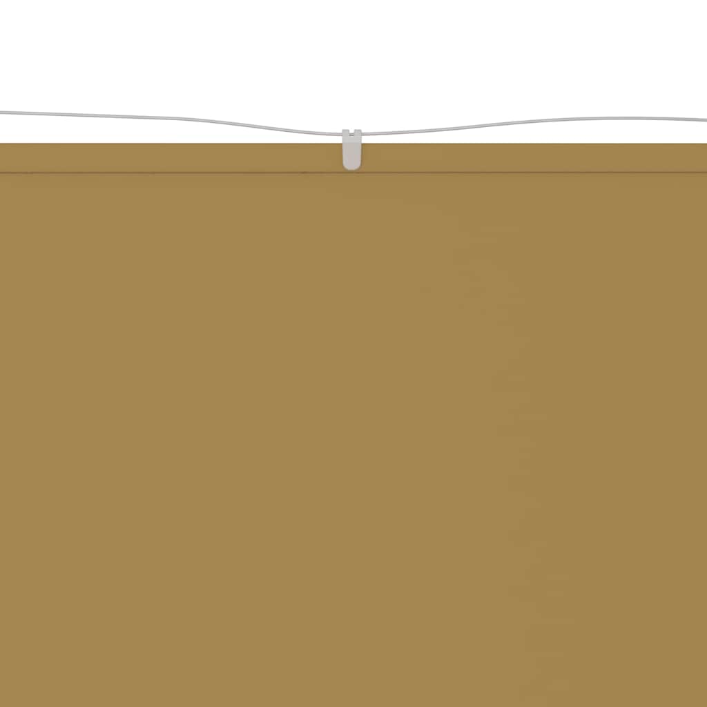 Vidaxl Luifel Vertikal 60x1000 cm Oxford Stoff Beige