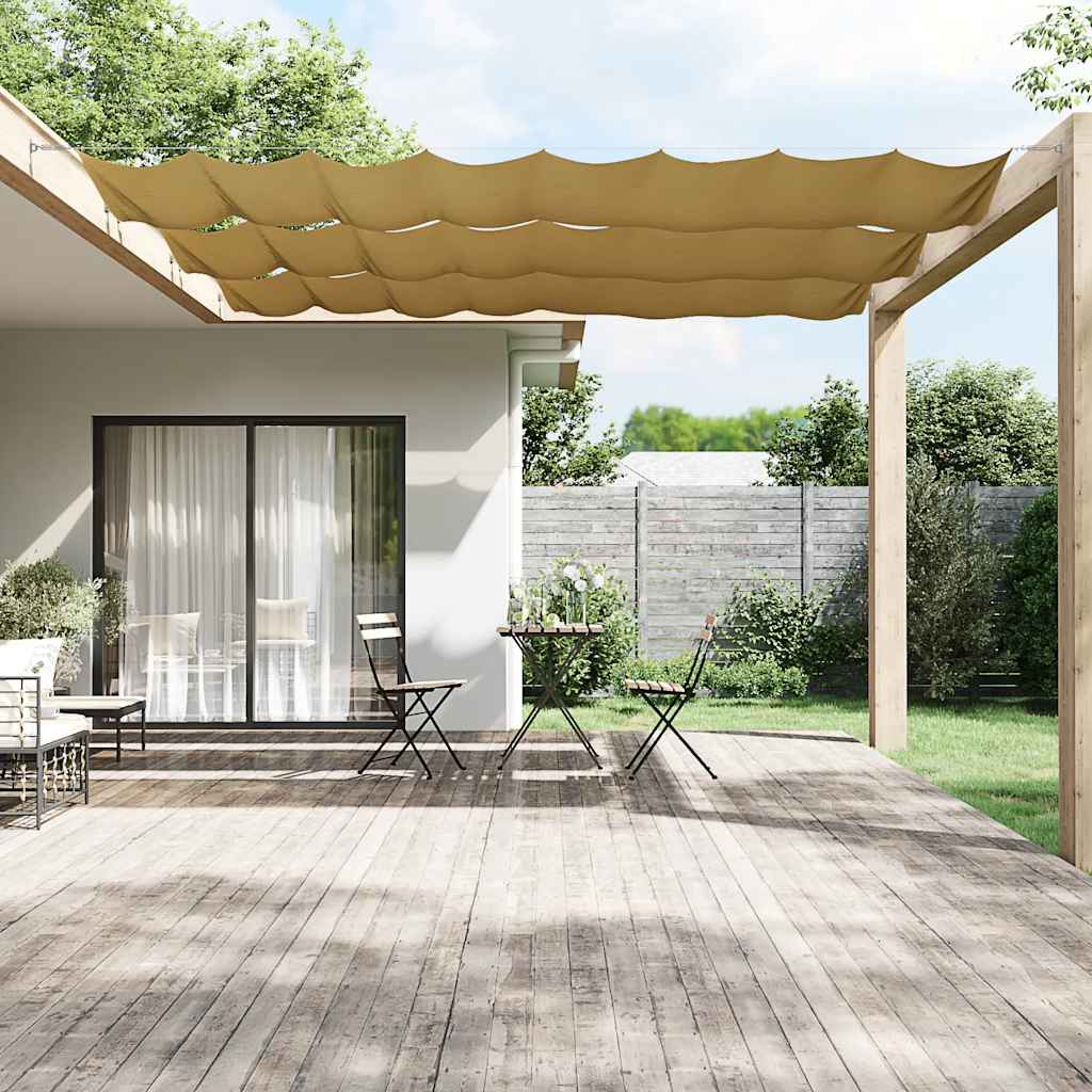 Vidaxl Luifel Vertikal 100x1000 cm Oxford Stoff Beige