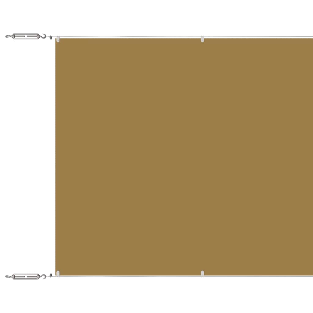 Vidaxl Luifel vertikal 180 x 800 cm Oxford Stoff Beige