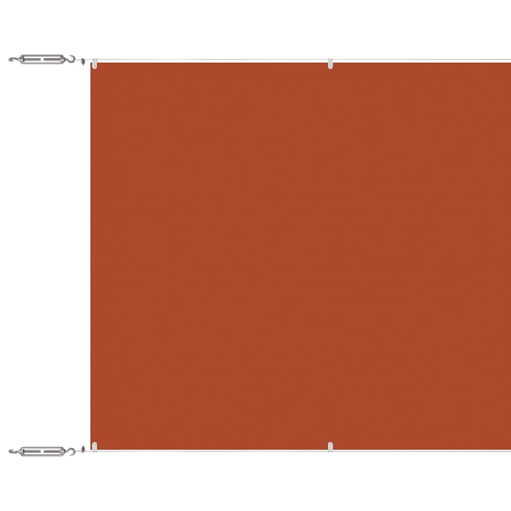 Vidaxl Luifel Vertikal 180 x 600 cm Oxford Fabric Terracotta -gelöscht