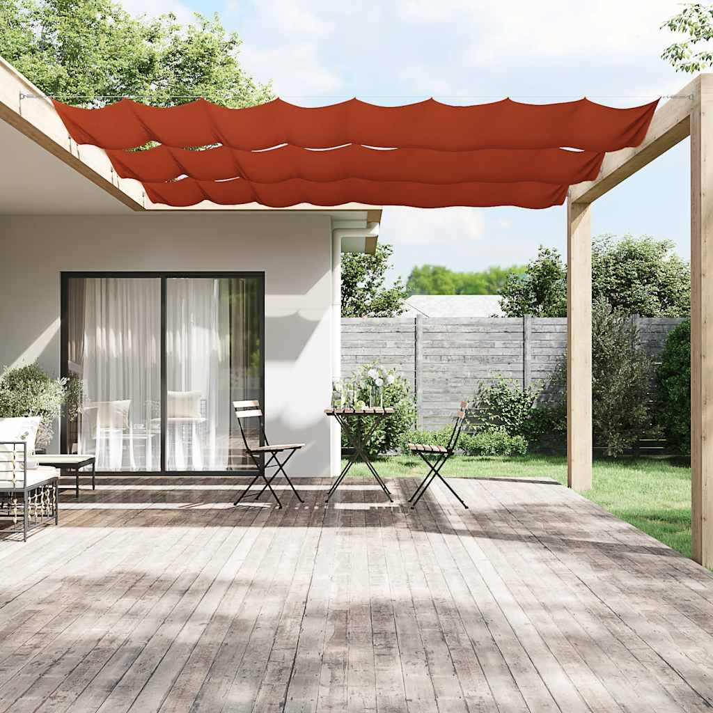 Vidaxl Luifel vertikal 180 x 800 cm Oxford Fabric Terracotta -Colored