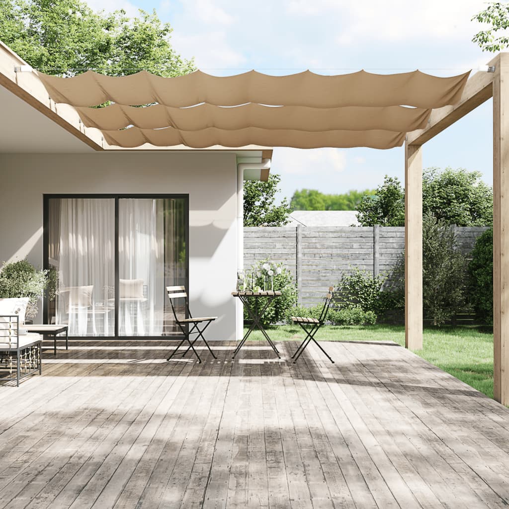 Vidaxl Luifel Vertikal 60x800 cm Oxford Stofftaupe