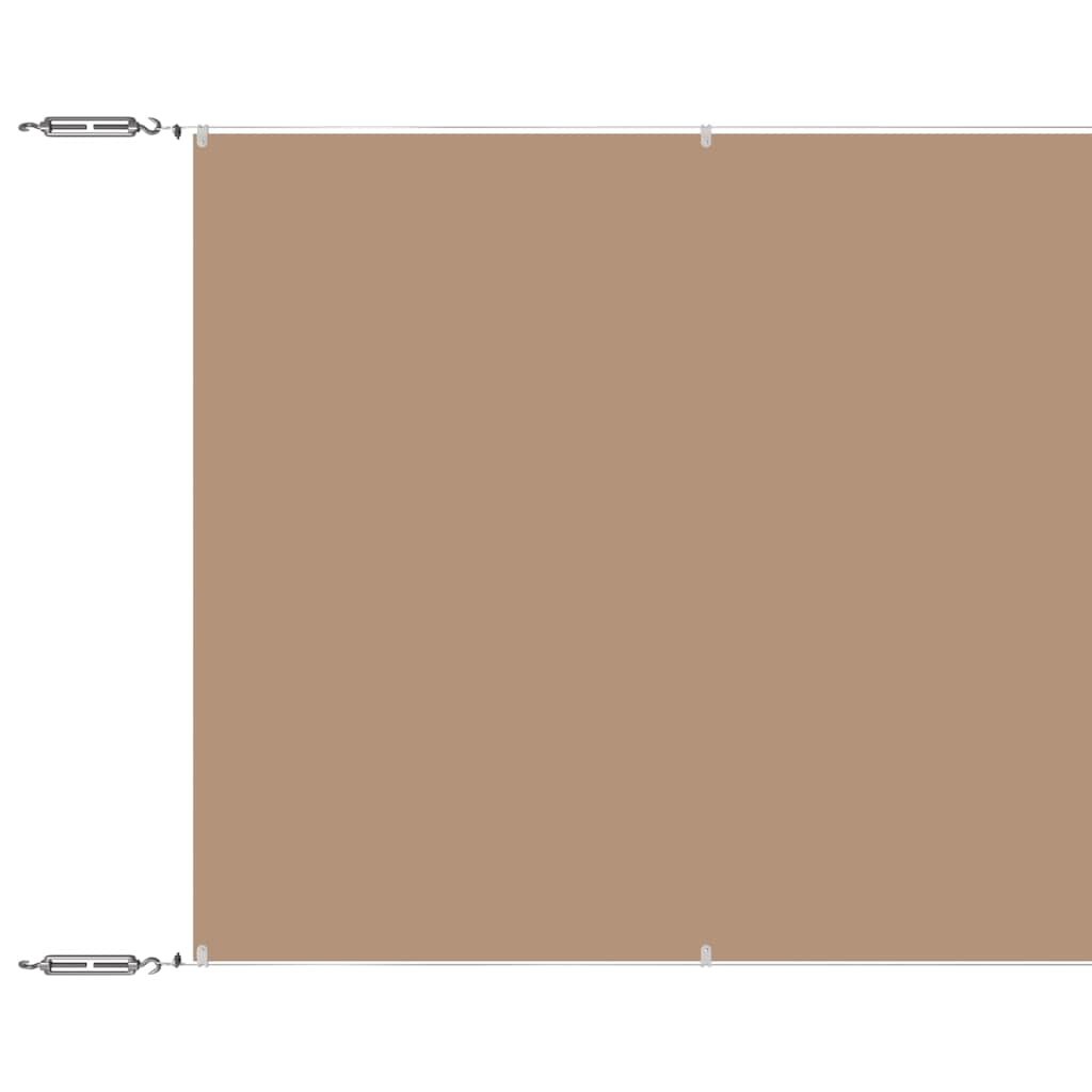 Vidaxl Luifel Vertikal 60x1000 cm Oxford Stofftaupe