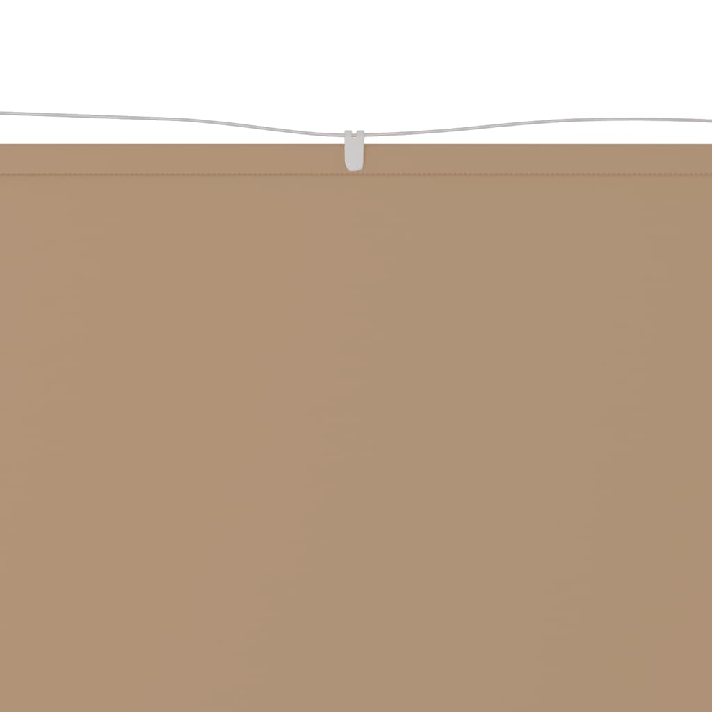 Vidaxl Luifel Vertikal 100x270 cm Oxford Stofftaupe