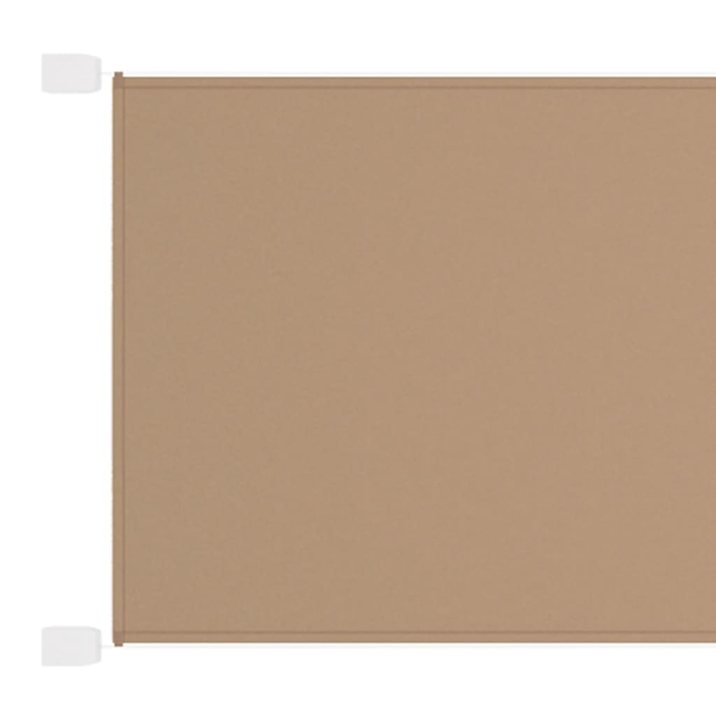 Vidaxl Luifel vertikal 100x600 cm Oxford Stofftaupe