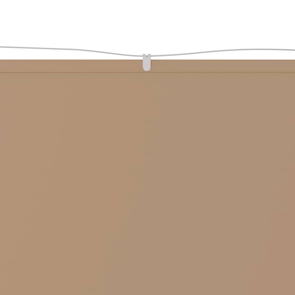 Vidaxl Luifel Vertikal 100x1200 cm Oxford Stofftaupe