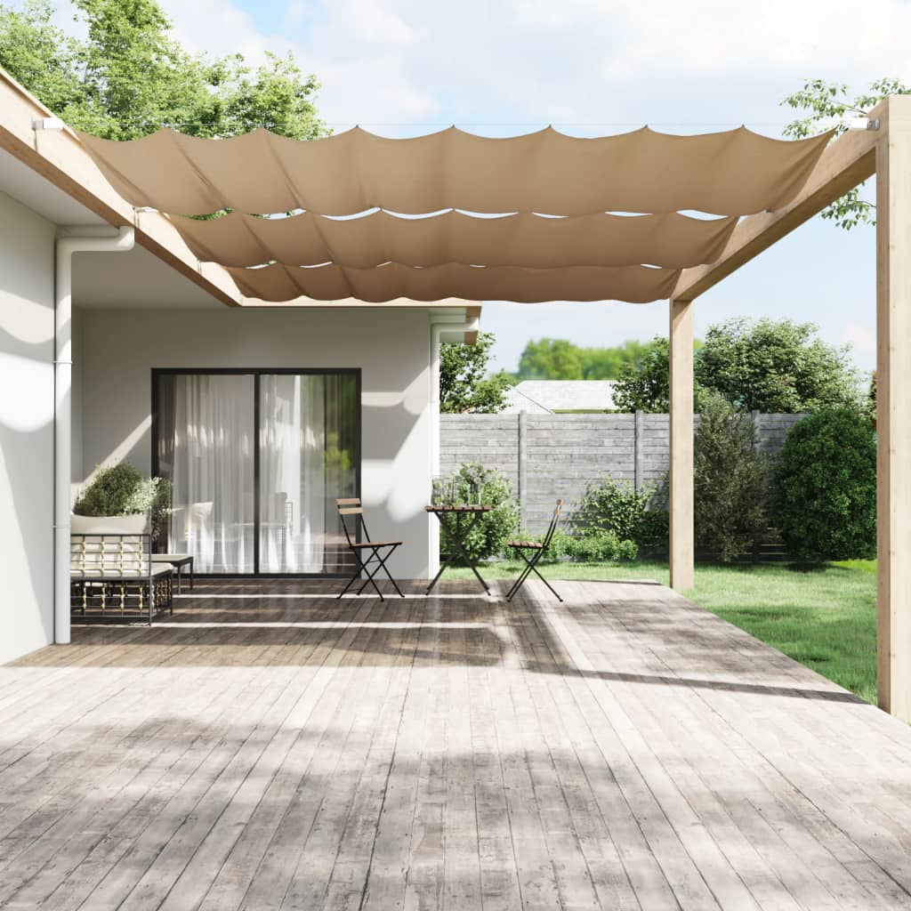 Vidaxl Luifel Vertikal 200x420 cm Oxford Stofftaupe