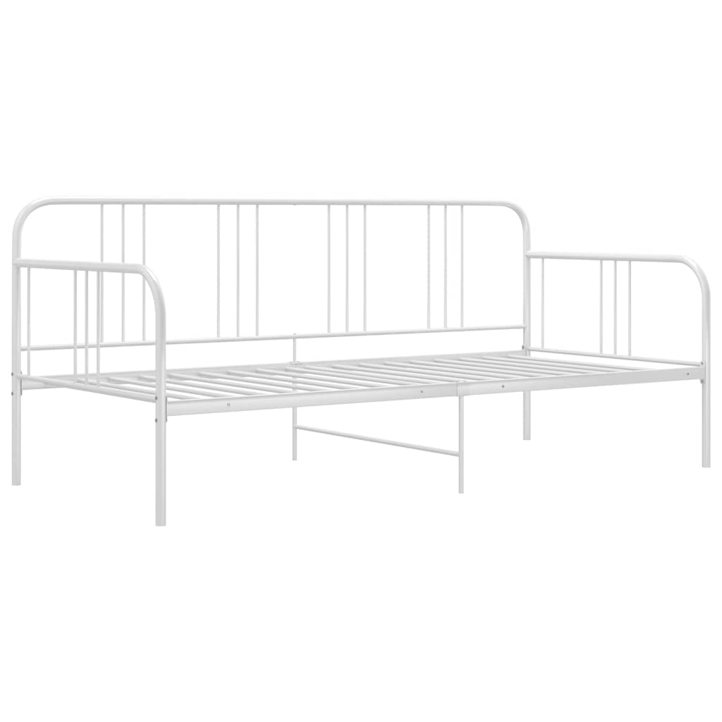 Vidaxl slaapbank metaal wit 90x200 cm