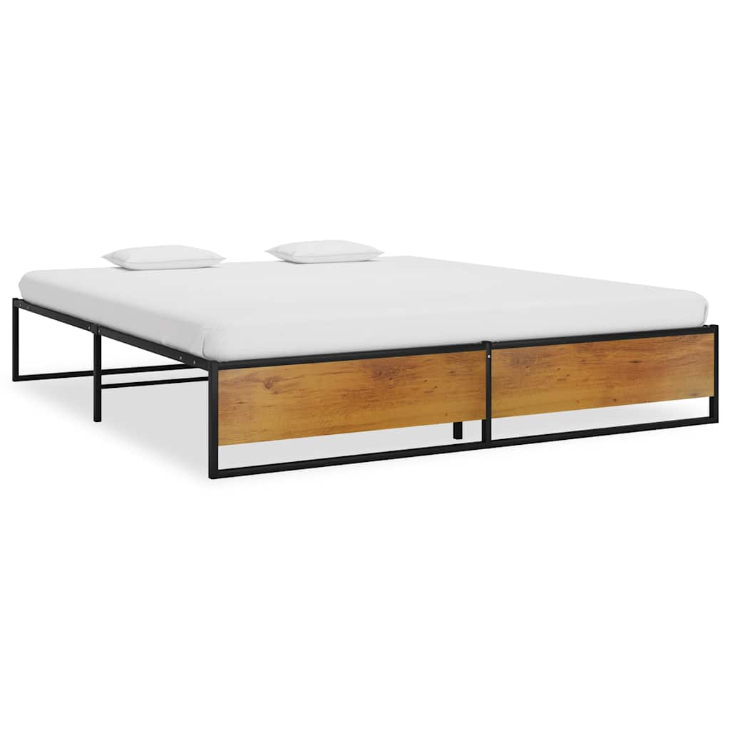 Vidaxl bedframe metaal zwart 140x200 cm