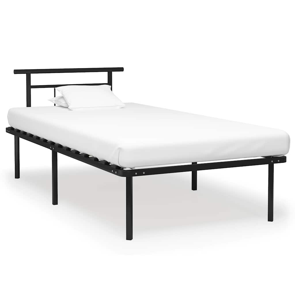 Vidaxl bedframe metaal zwart 100x200 cm