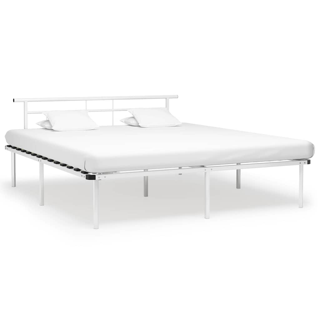 Vidaxl bedframe metaal wit 200x200 cm