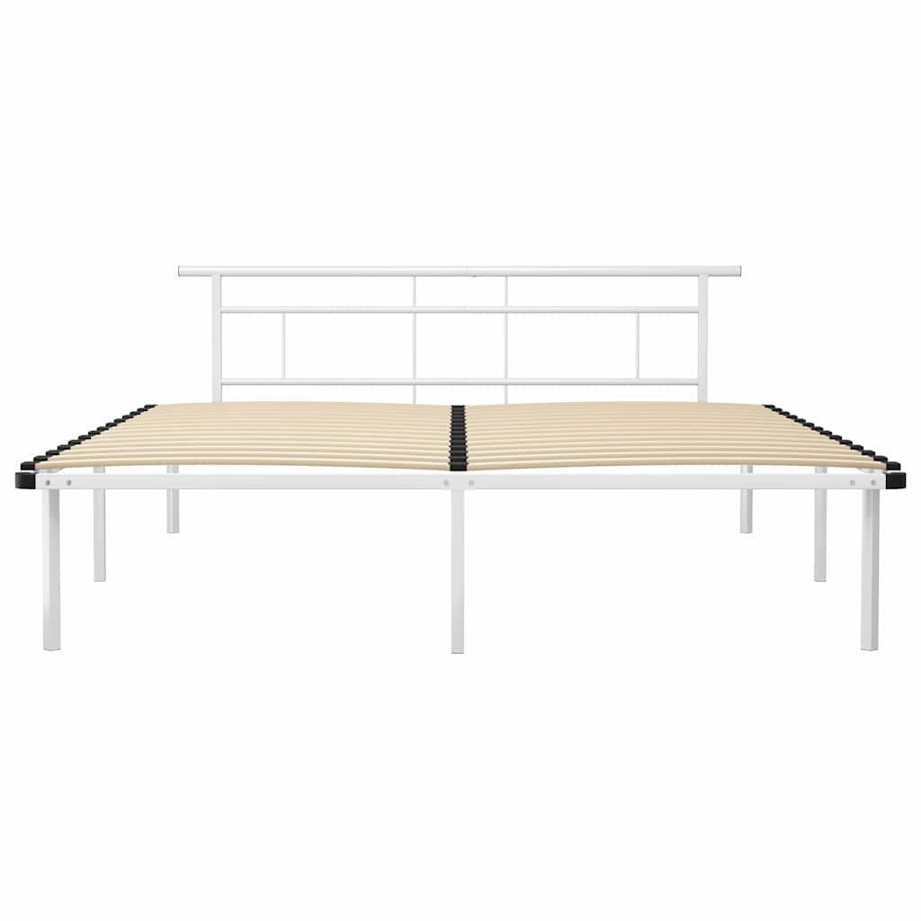 Vidaxl bedframe metaal wit 200x200 cm