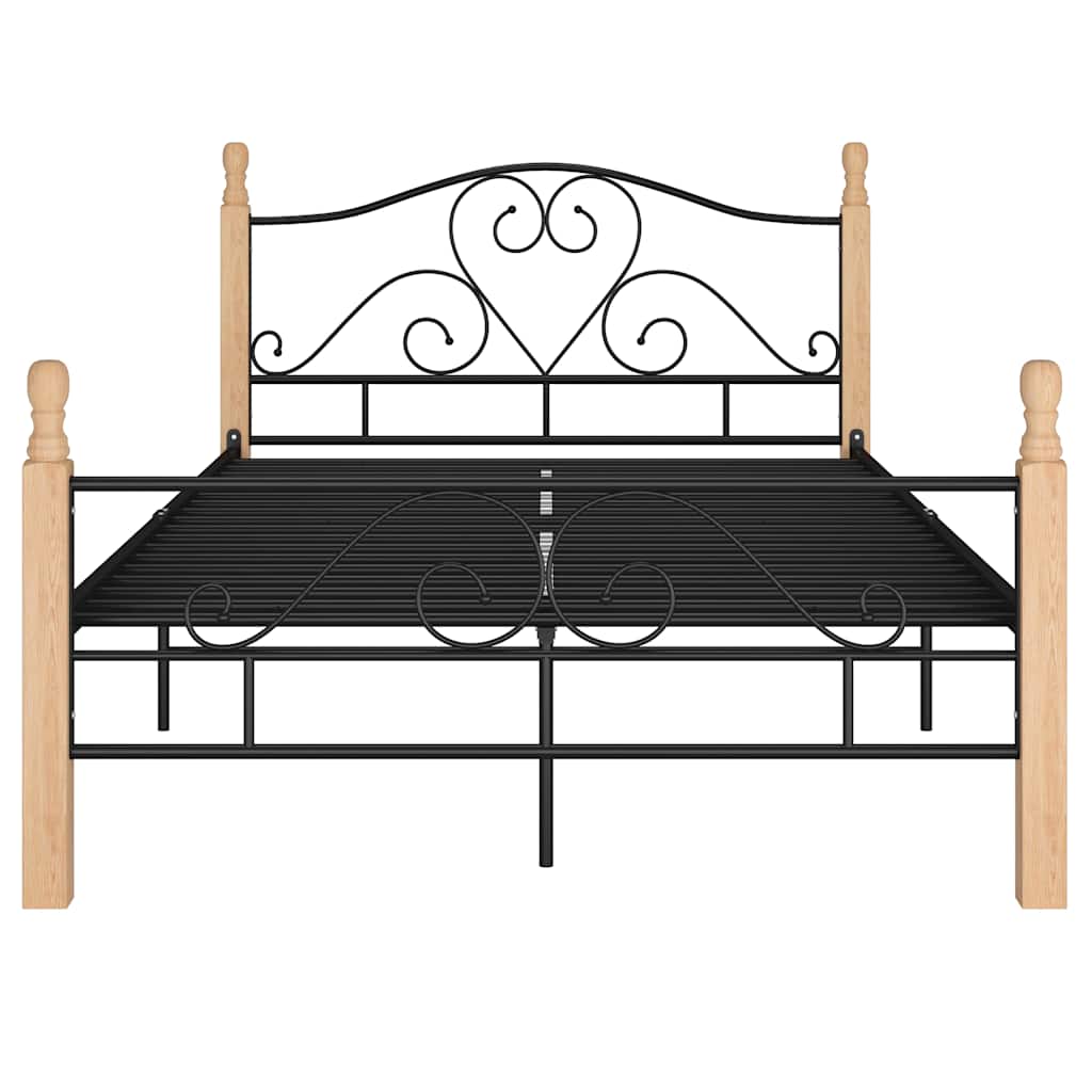 Vidaxl bedframe metaal zwart 120x200 cm