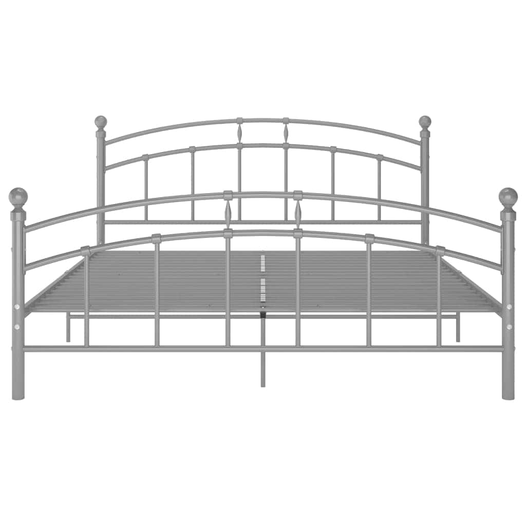 Vidaxl bedframe metaal grijs 180x200 cm