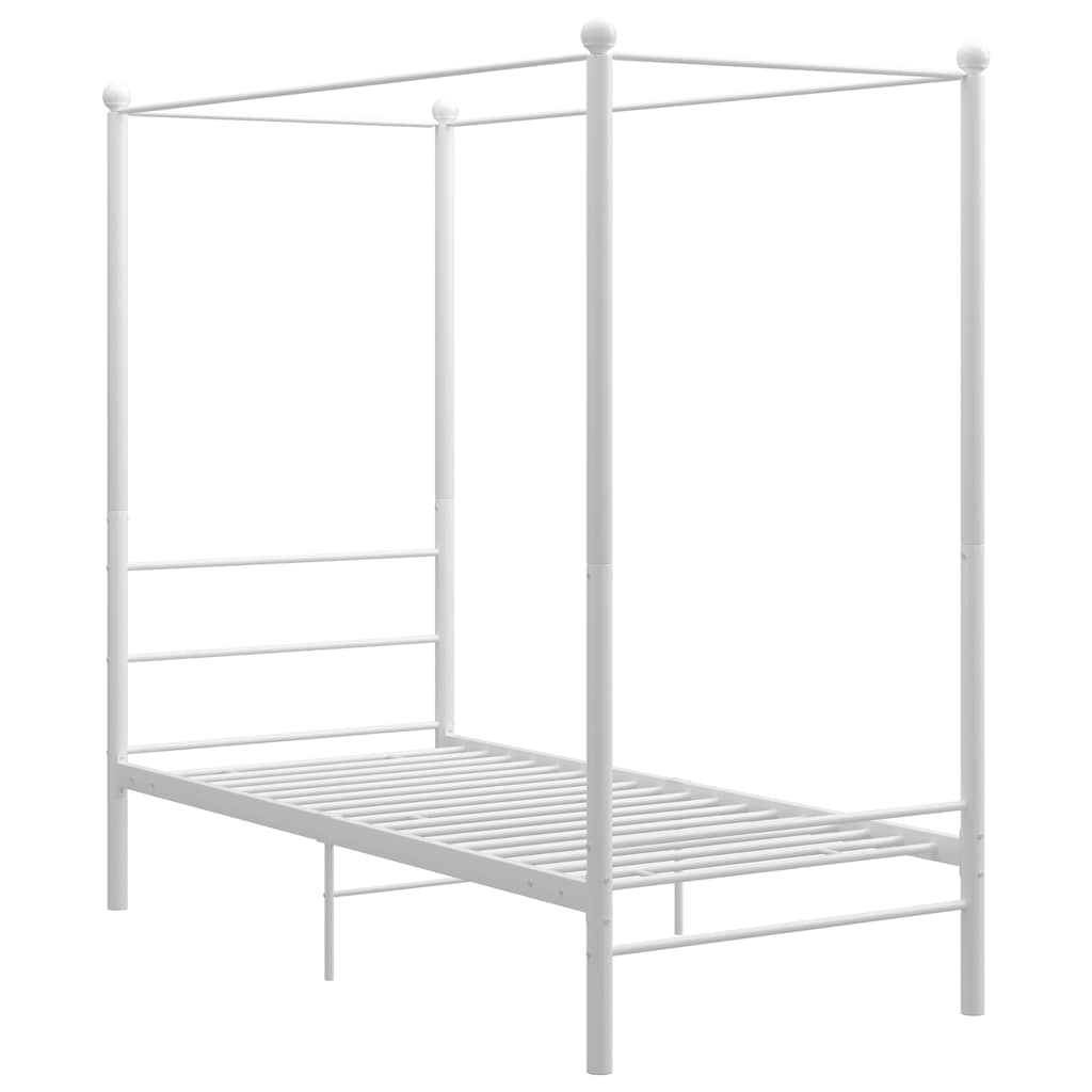 Vidaxl hemelbedframe metaal wit 100x200 cm