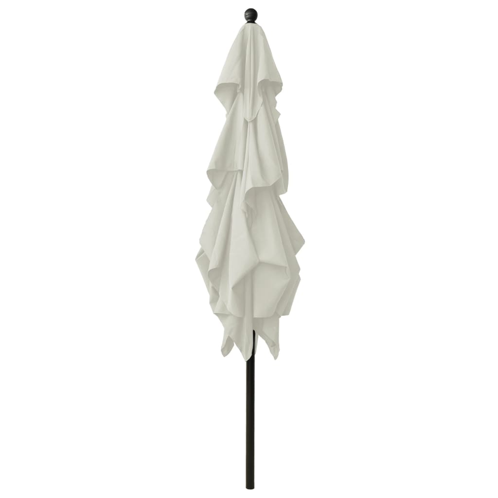 Vidaxl Parasol 3-Schicht mit Aluminiumpol 2,5 x 2,5 m sandfarben