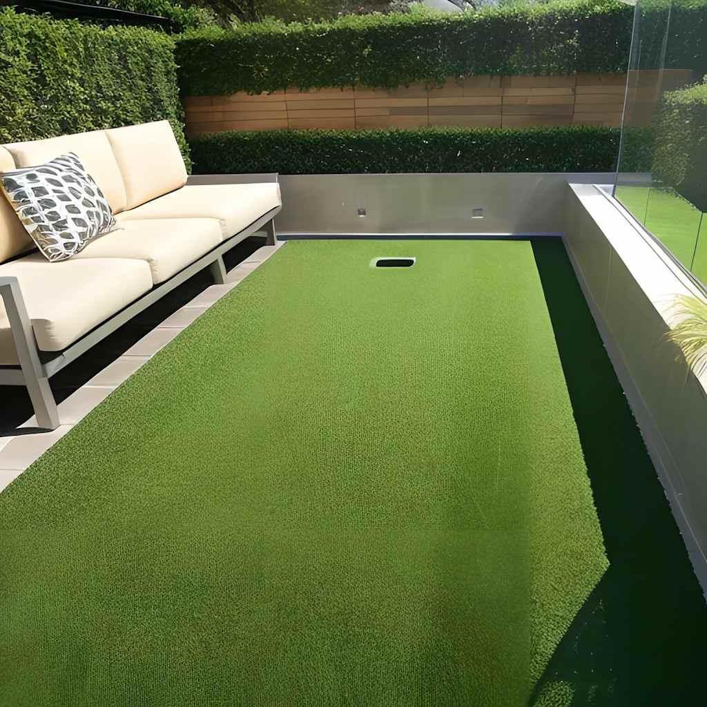 Vidaxl künstliches Gras 7 9 mm 1x15 m Grün