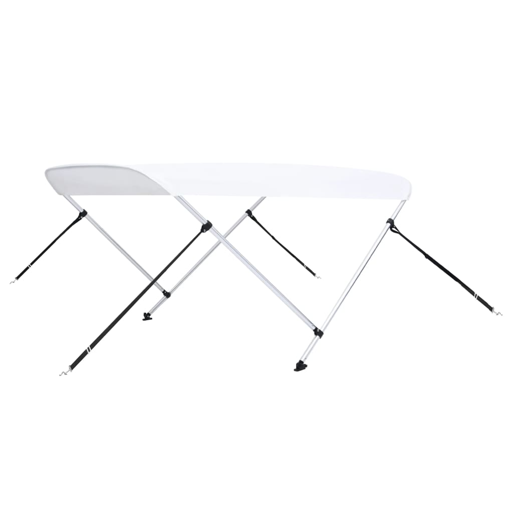 Vidaxl Biminitop 2-BOWS 180x150x110 cm Weiß