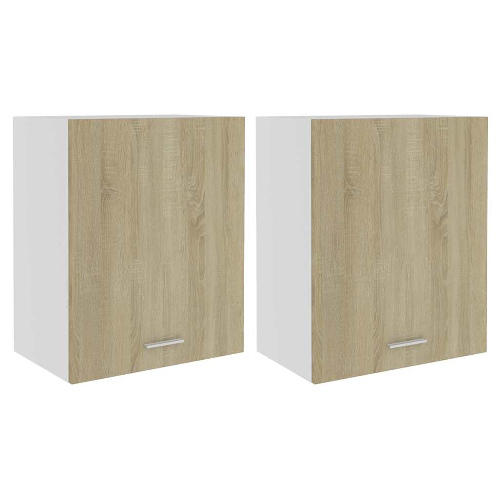 Vidaxl bovenkasten 2 st lyon 50x31x60 cm sonoma eikenkleurig