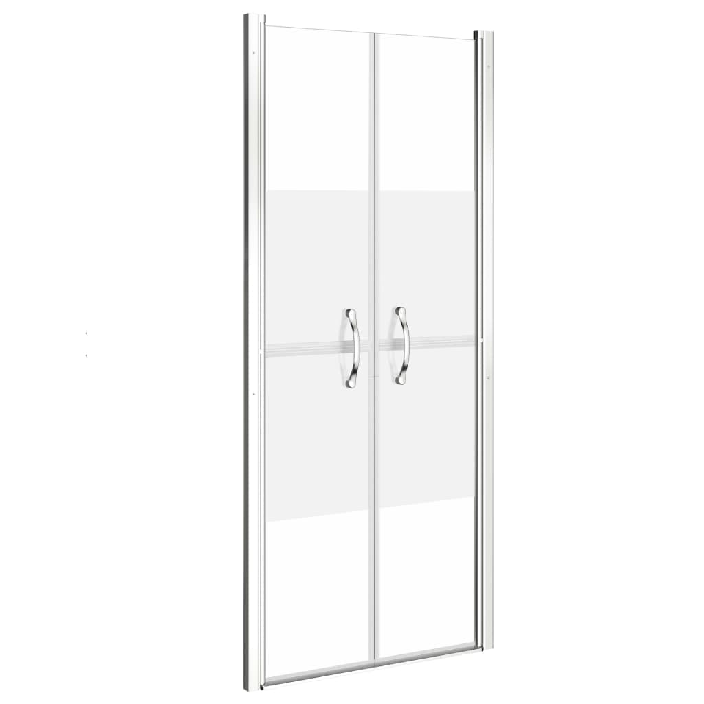 VIDAXL -Duschtür 91x190 cm ESG Halfmat