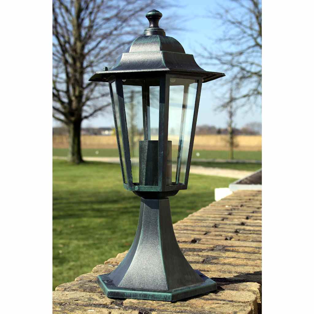 Vidaxl Gartenlampen 2 St Aluminium dunkelgrün schwarz