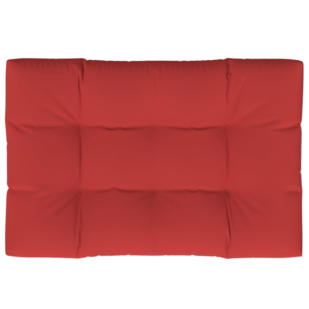 VIDAXL -Palettenkissen 120x80x12 cm Stoff rot