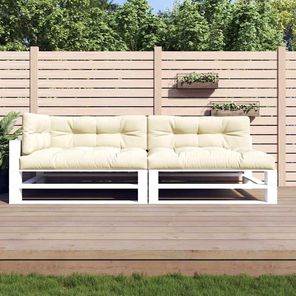 Vidaxl -Palettenkissen 5 ST Fabric Crème -Colored