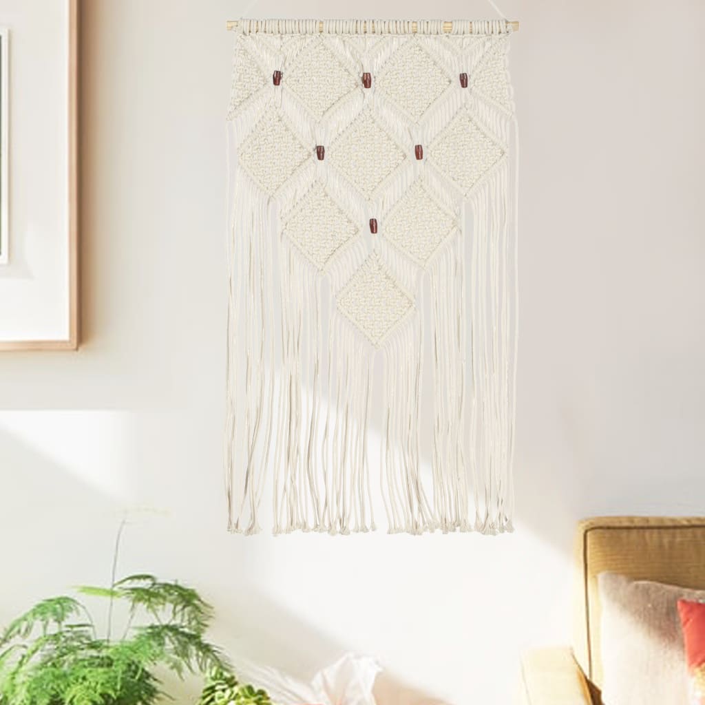 Vidaxx Wandaufhänger Makramee 40x80 cm Baumwolle