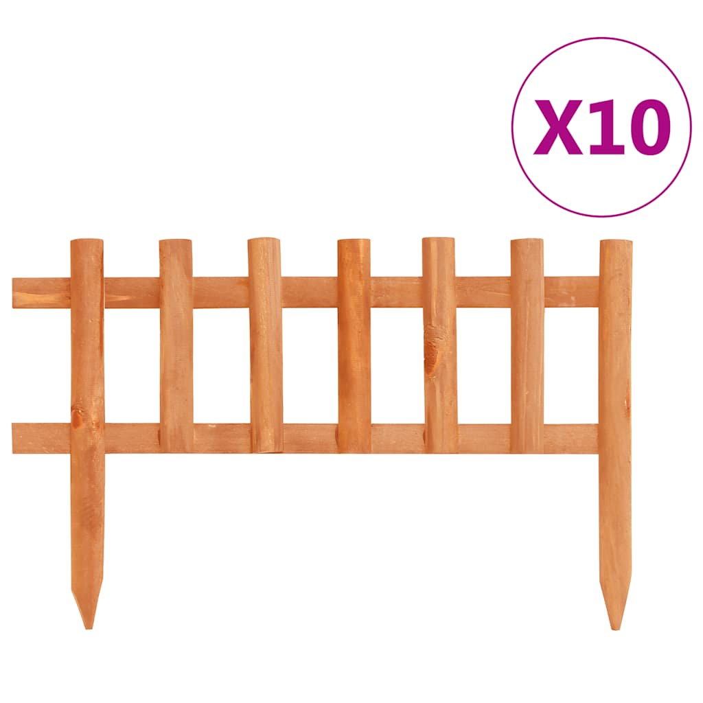 Vidaxl -Gazonkanten 10 ST 4,4 m Vurenhout